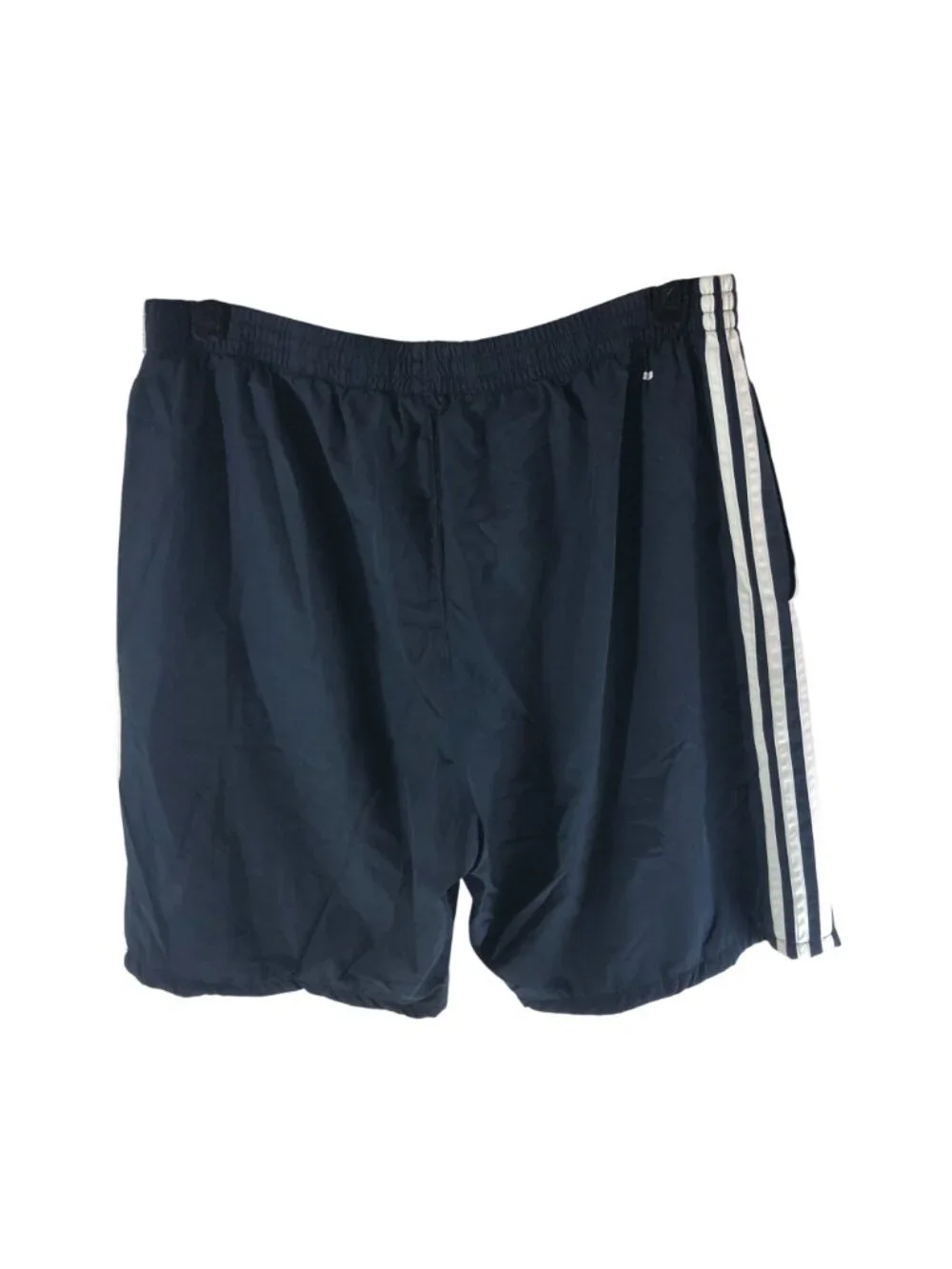 Adidas Mens Athletic Shorts Mesh Lined Windbreaker Pockets Black XL HEMMED